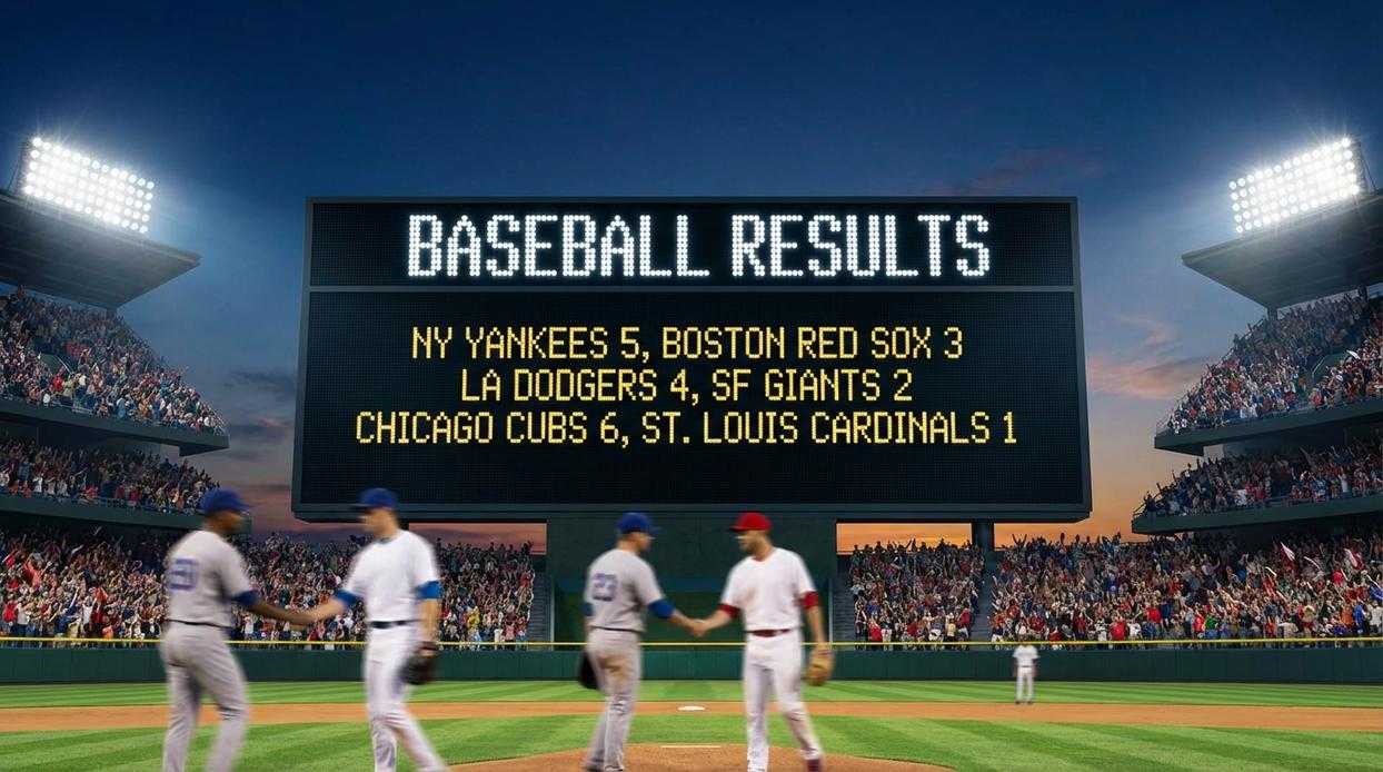 baseball results 1