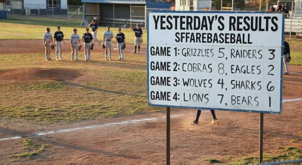 results yesterday sffarebaseball